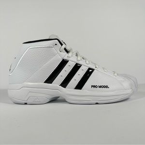 Adidas Pro Model 2G White Basketball Sneakers Size 9.5 New